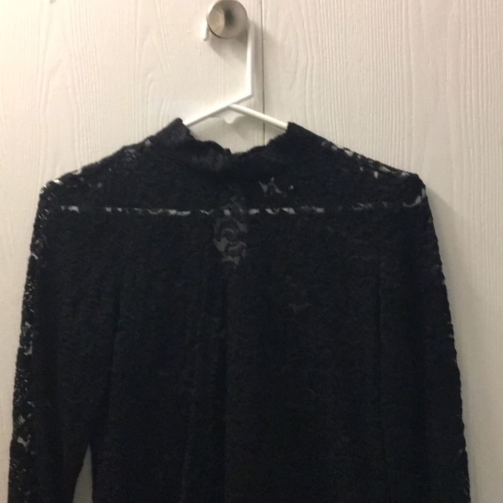 Long sleeve black blouse